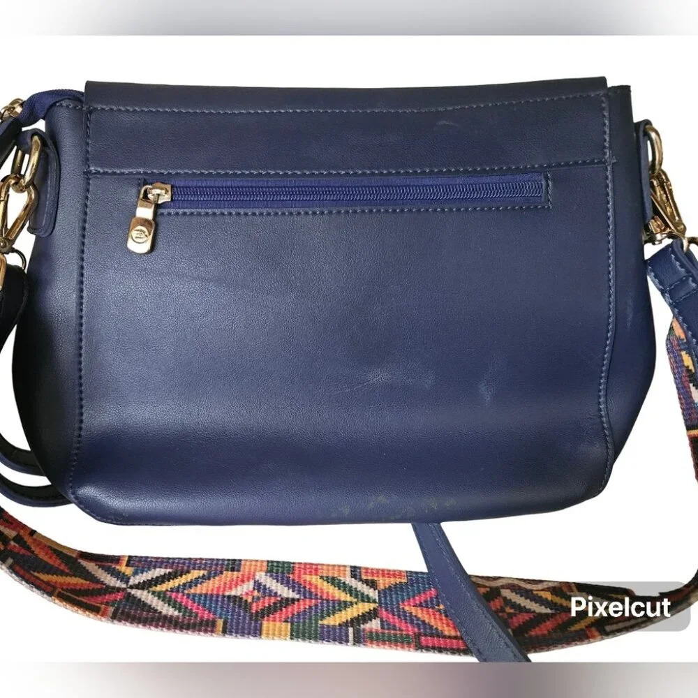 B. lush by Passion Vegan Leather Shoulder Bag with Double Strap/ Lanyard - Picture 9 of 14